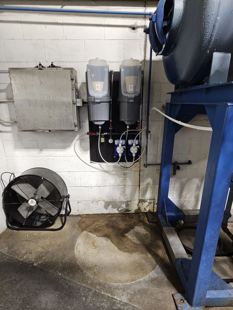 Boiler feed and treatment system Hoffman Water installed in an Ohio food plant boiler room